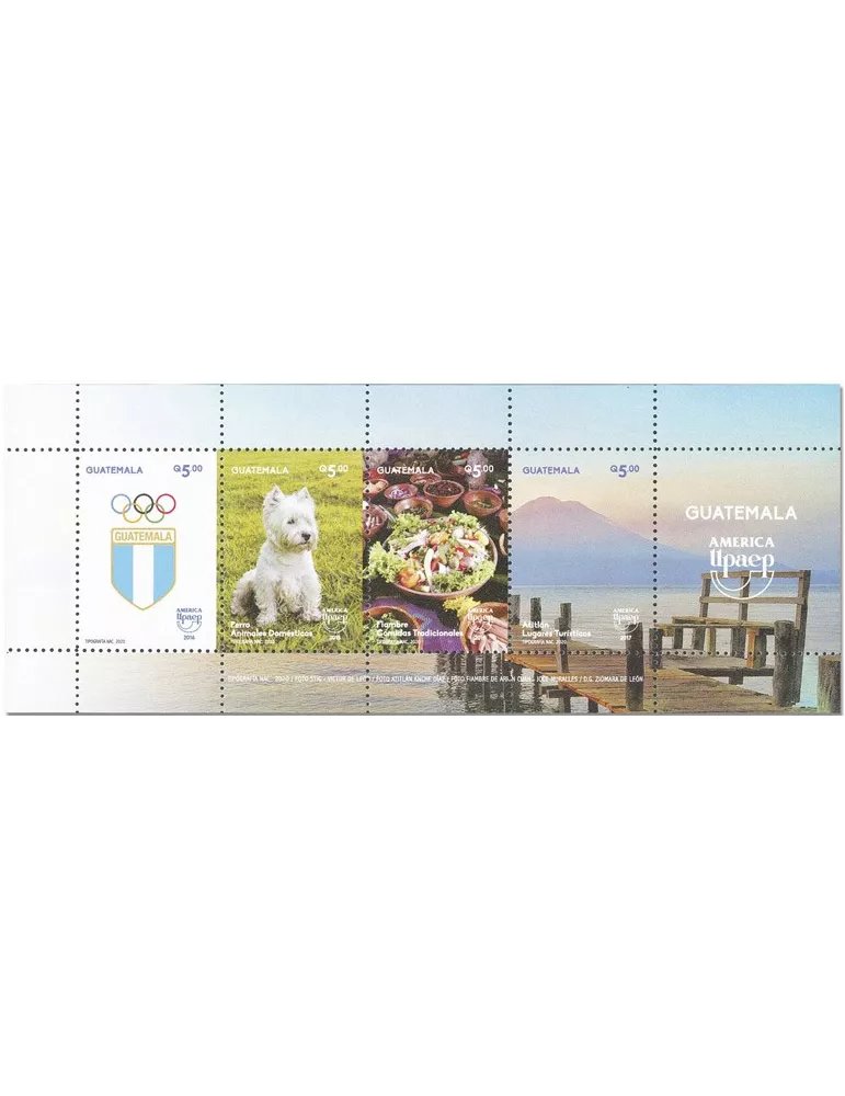 n° 48 - Timbre GUATEMALA Blocs et feuillets