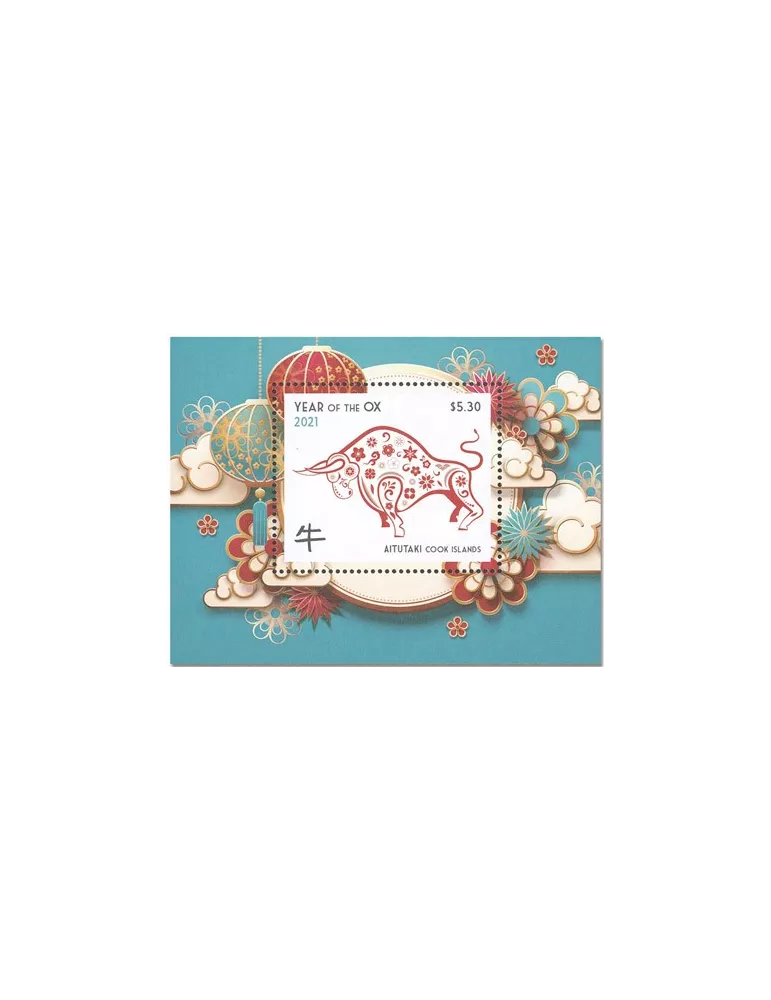 n° 130 - Timbre AITUTAKI Blocs et feuillets