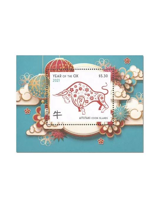 n° 130 - Timbre AITUTAKI Blocs et feuillets