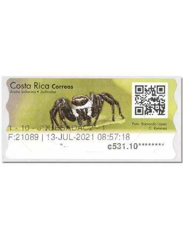 n° 19 - Timbre COSTA RICA Timbres de distributeurs