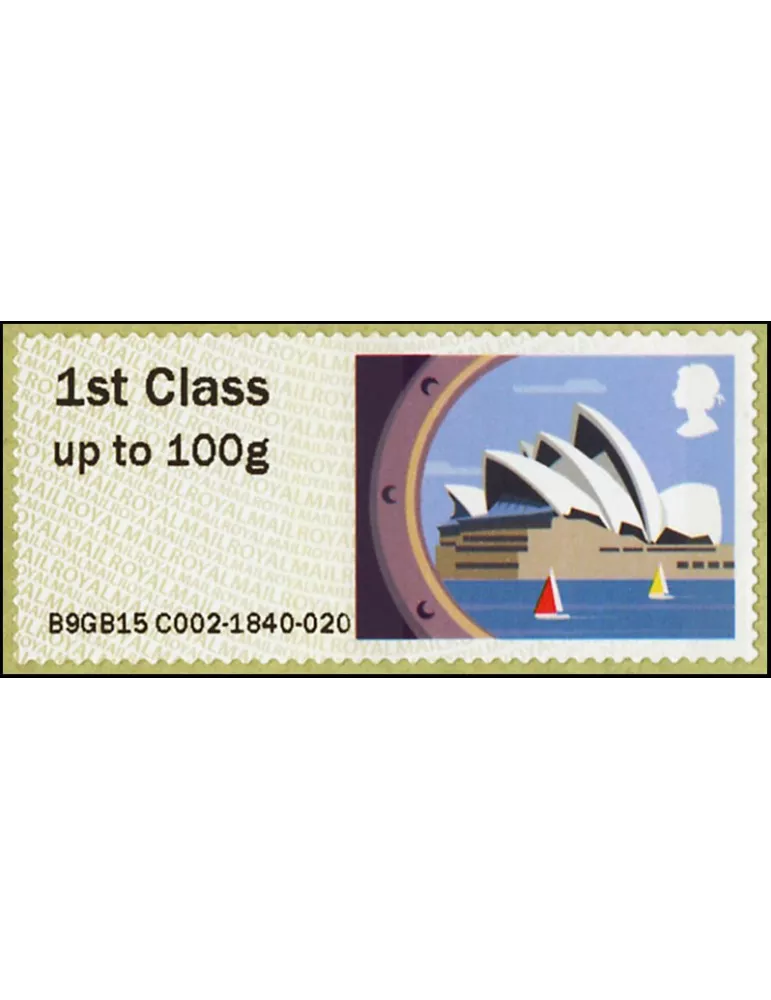 n° 92/97 - Timbre GRANDE-BRETAGNE Timbres de distributeurs