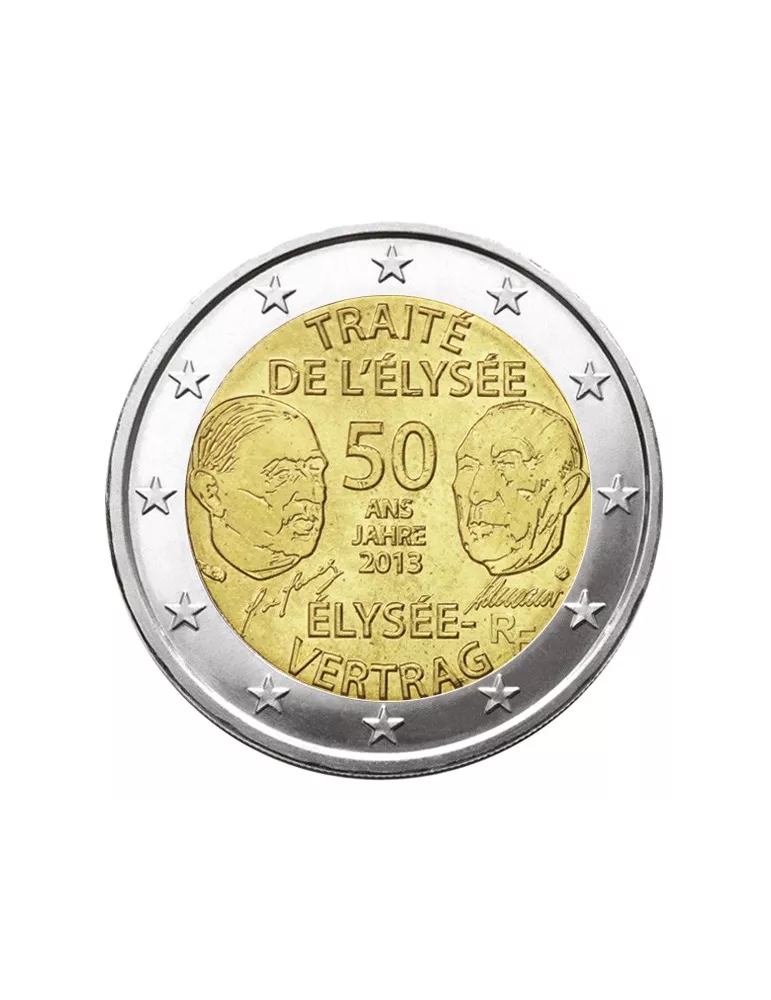 2 EURO COMMEMORATIVE 2013 : FRANCE (TRAITE DE L´ELYSEE)