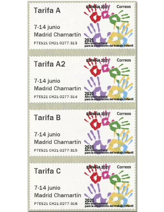 n° 171 - Timbre ESPAGNE Timbres de distributeurs