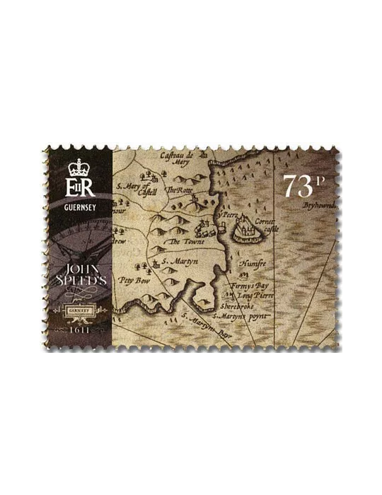 n° 1880 + Les 5 valeurs - Timbre GUERNESEY Poste