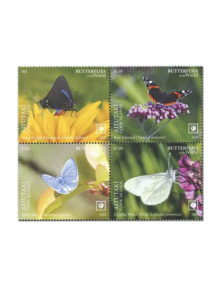 n° 786/789 - Timbre AITUTAKI Poste