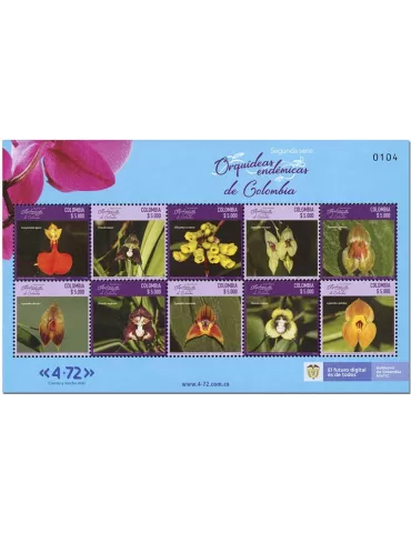 n° 2282/2291 - Timbre COLOMBIE Poste