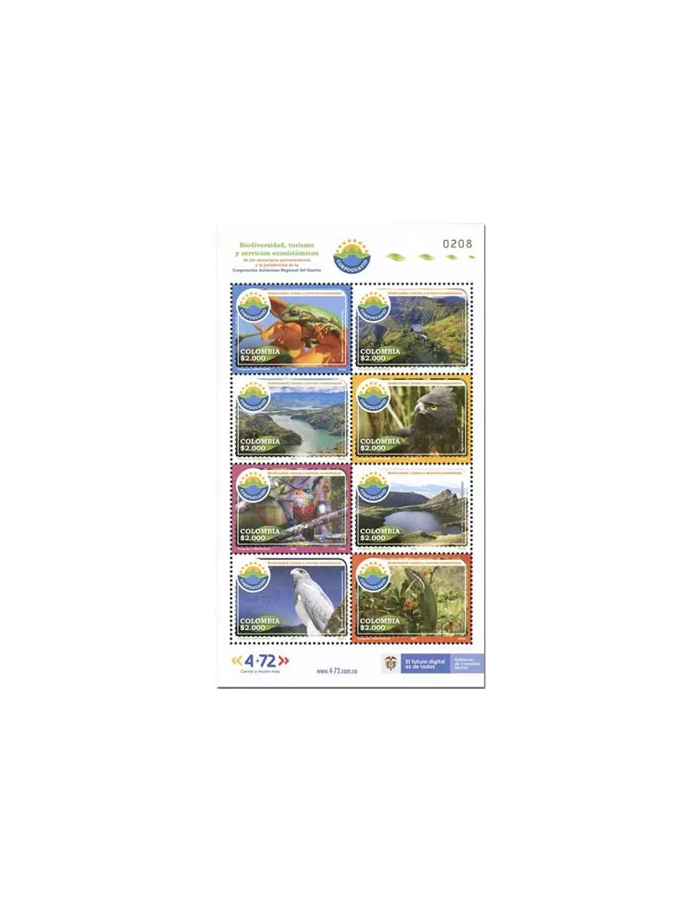 n° 2292/2299 - Timbre COLOMBIE Poste