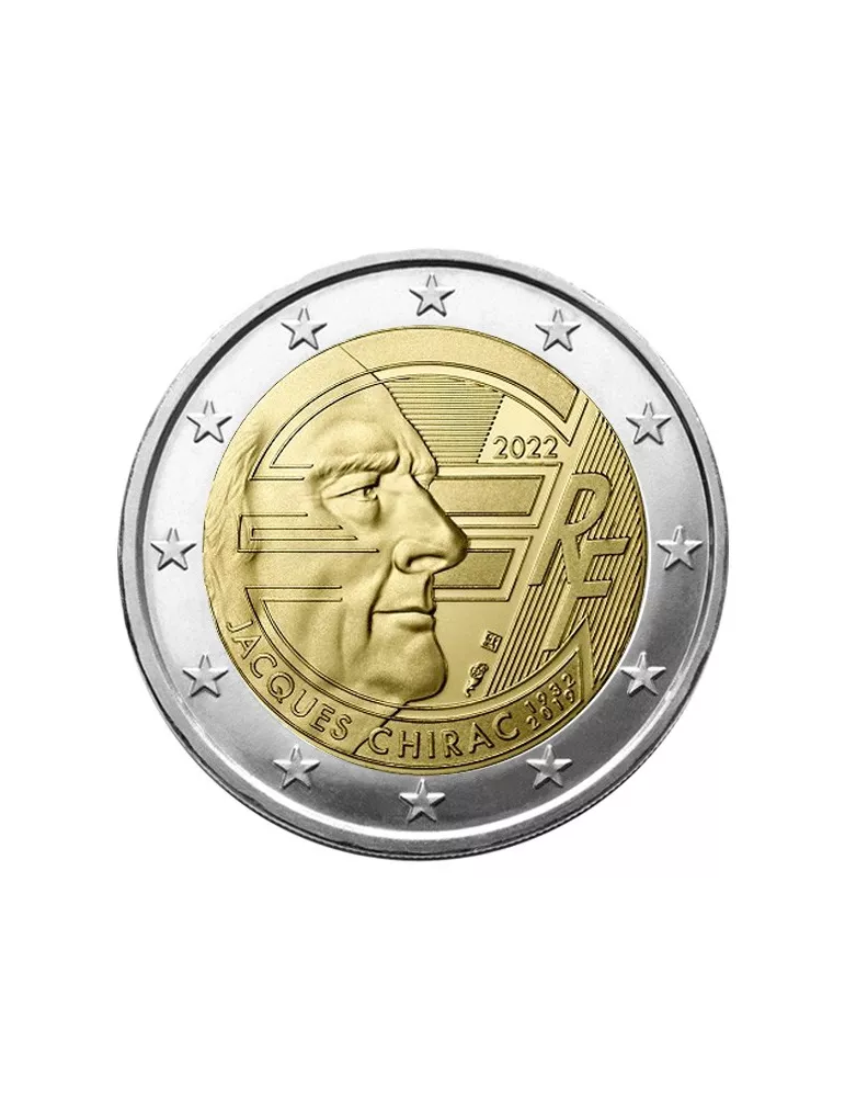 2 EURO COMMEMORATIVE 2022 : FRANCE (Jacques Chirac)