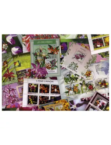 FLORE : pochette de 25 timbres (Neufs)