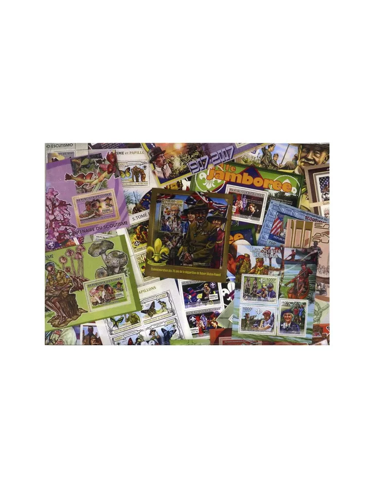 SCOUTS : pochette de 25 timbres (Neufs)