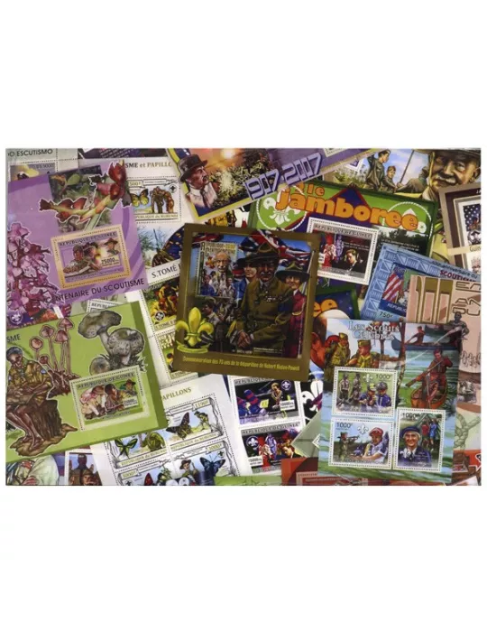SCOUTS : pochette de 25 timbres (Neufs)