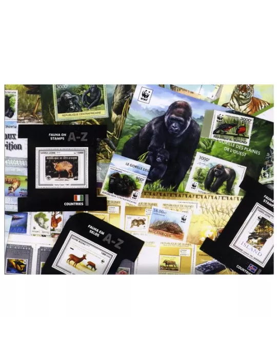 ANIMAUX WWF : pochette de 20 timbres (Neufs)