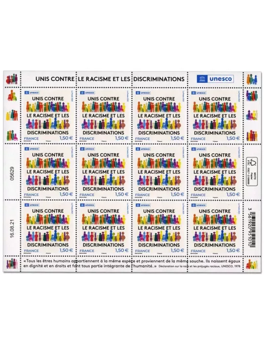 n° F1 - Timbre France Feuillets de France (Service n° 180)