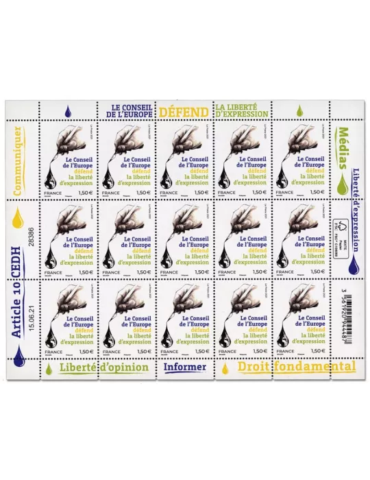 n° F2 - Timbre France Feuillets de France (Service n° 181)