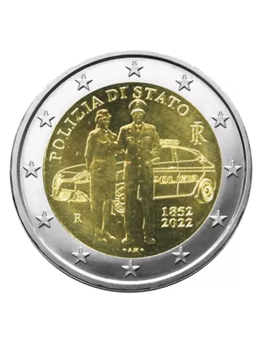 2 EURO COMMEMORATIVE 2022 : ITALIE (170 ans de la Police italienne)