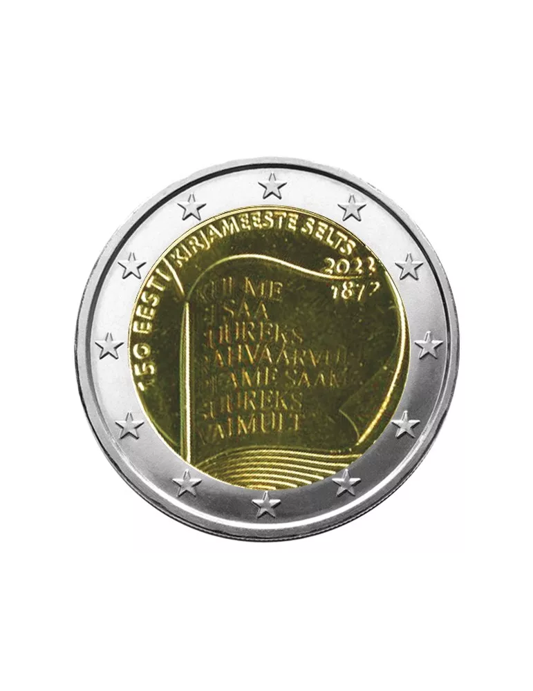 2 EURO COMMEMORATIVE 2022 : ESTONIE (Société Littéraire)