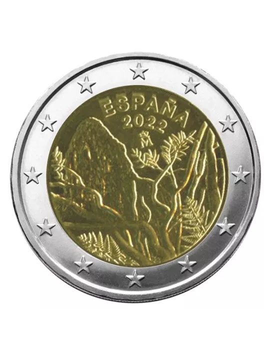 2 EURO COMMEMORATIVE 2022 : ESPAGNE (Parc National de Garajonay)