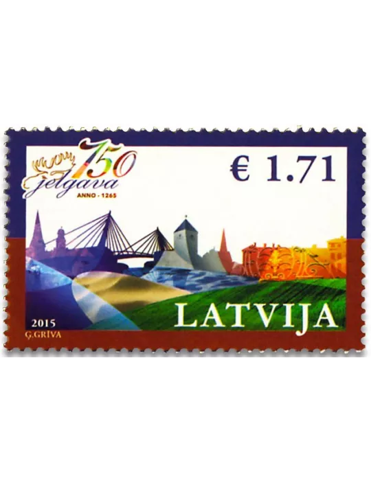 n° 910 - Timbre LETTONIE Poste