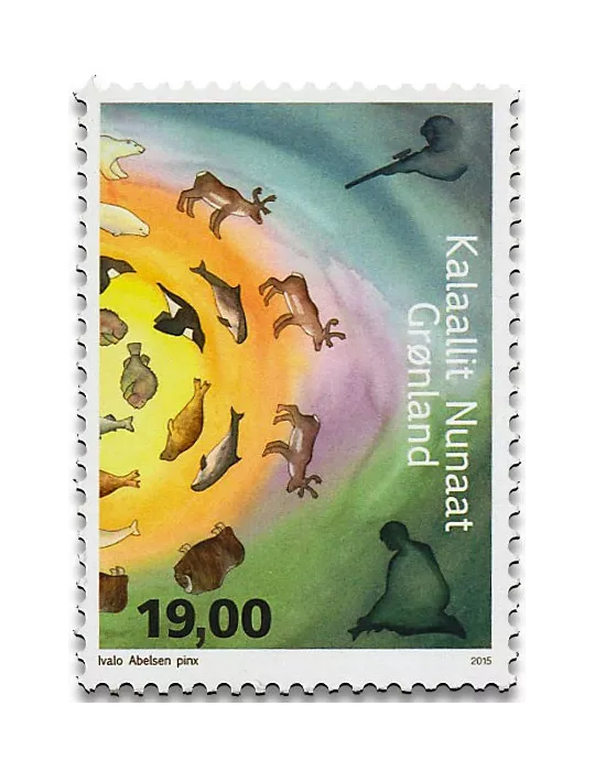 n° 662/663 - Timbre GROENLAND Poste