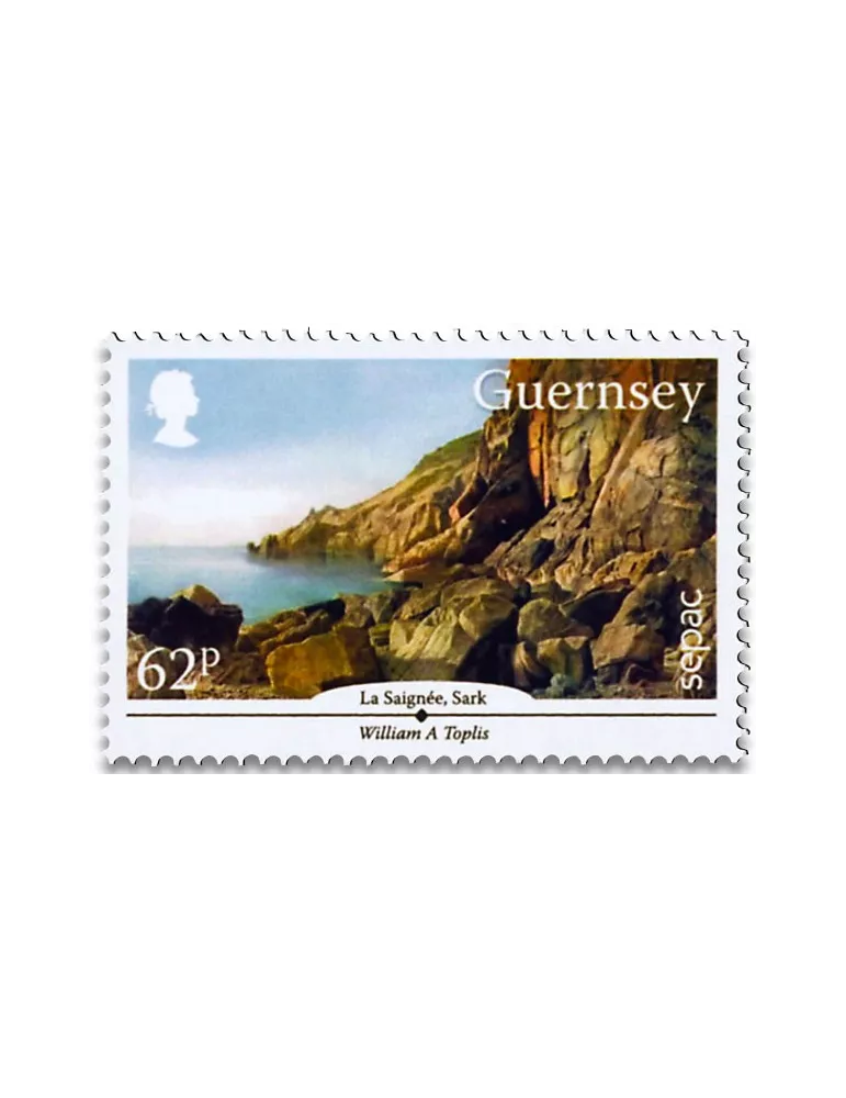 n° 1543 et n°1544/1548 - Timbre GUERNESEY Poste