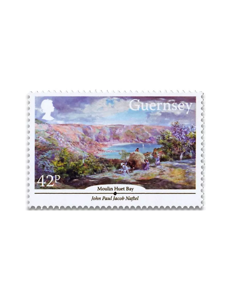 n° 1543 et n°1544/1548 - Timbre GUERNESEY Poste