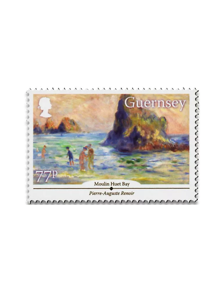 n° 1543 et n°1544/1548 - Timbre GUERNESEY Poste