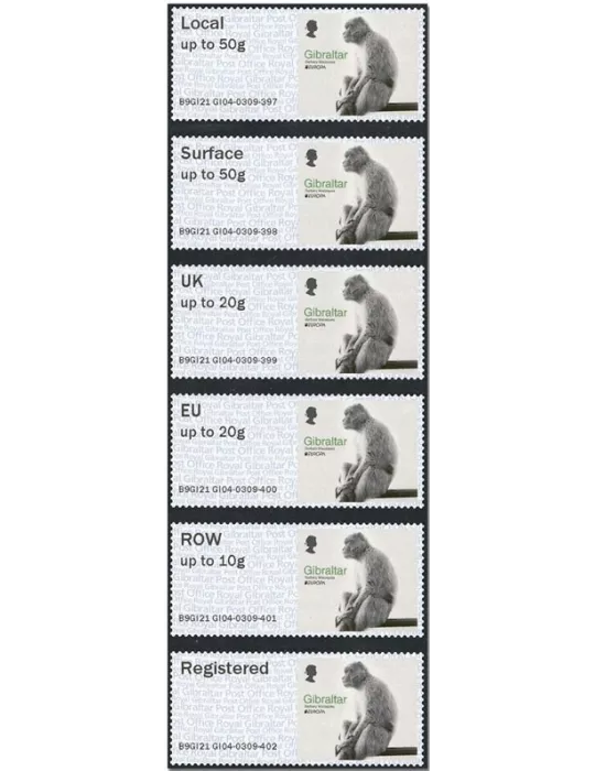 n° 114 - Timbre GIBRALTAR Timbres de distributeurs (EUROPA)