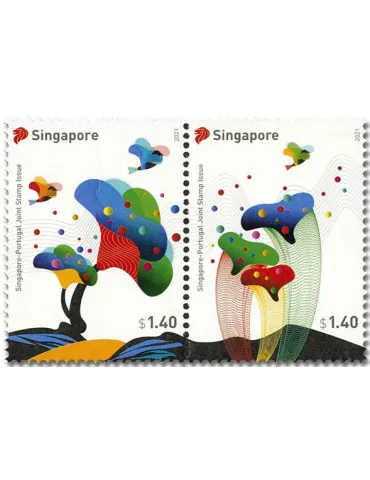 n° 2443/2444 - Timbre SINGAPOUR Poste