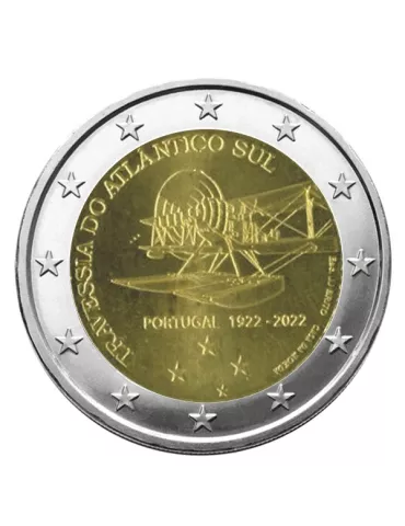 2 EURO COMMEMORATIVE 2022 : PORTUGAL (Traversée Atlantique Sud)