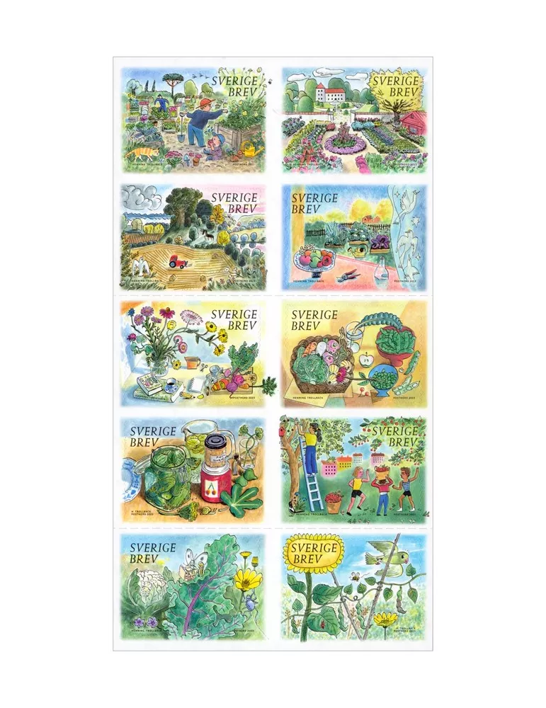 n° 3471/3480 - Timbre SUEDE Poste