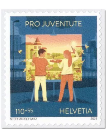 n° 2800/2801 - Timbre SUISSE Poste 2