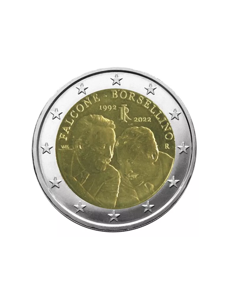 2 EURO COMMEMORATIVE 2022 : ITALIE (30 ans de la mort des juges Falcone et Borsellino)