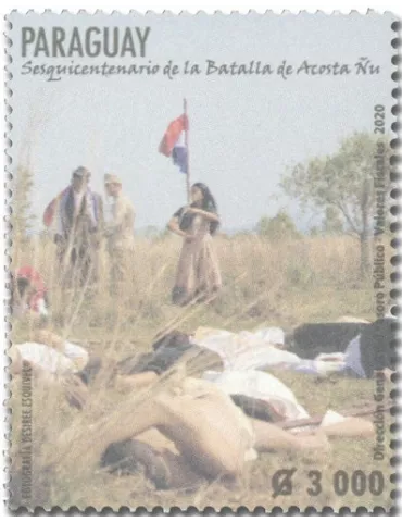 n° 3314 - Timbre PARAGUAY Poste