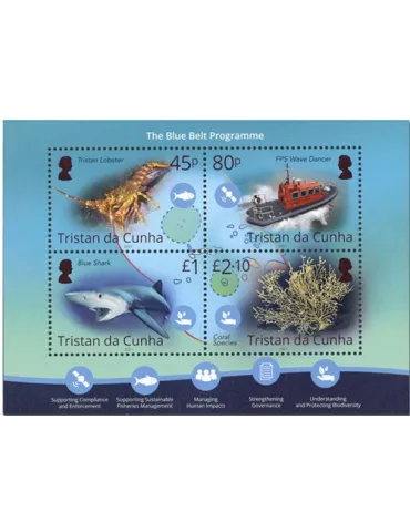 n° 79 - Timbre TRISTAN DA CUNHA Blocs et feuillets