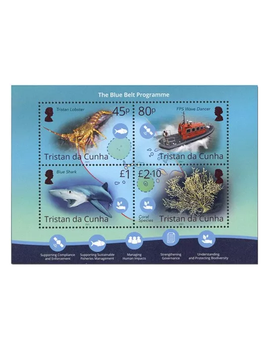 n° 79 - Timbre TRISTAN DA CUNHA Blocs et feuillets