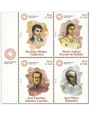 n° 2220/2223 - Timbre PEROU Poste