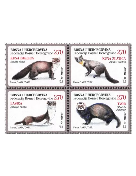 n° 541/544 - Timbre HERCEG-BOSNA Poste