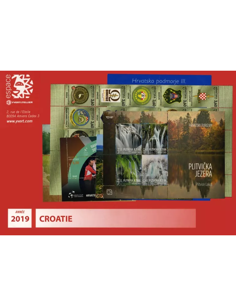 n° 1244/1321 - Timbre CROATIE Année Complète (2019)