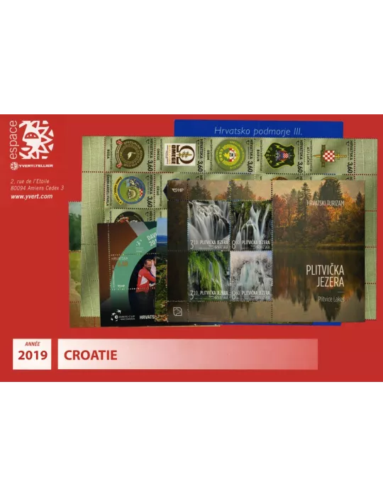 n° 1244/1321 - Timbre CROATIE Année Complète (2019)