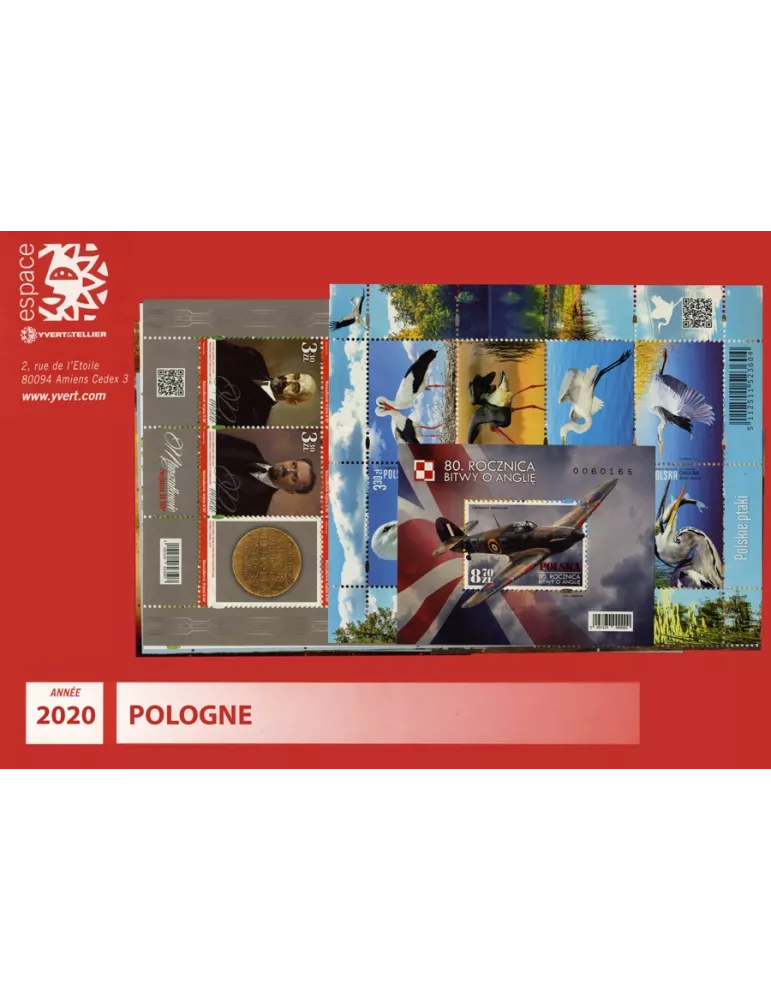 n° 4748/4831 - Timbre POLOGNE Année Complète (2020)