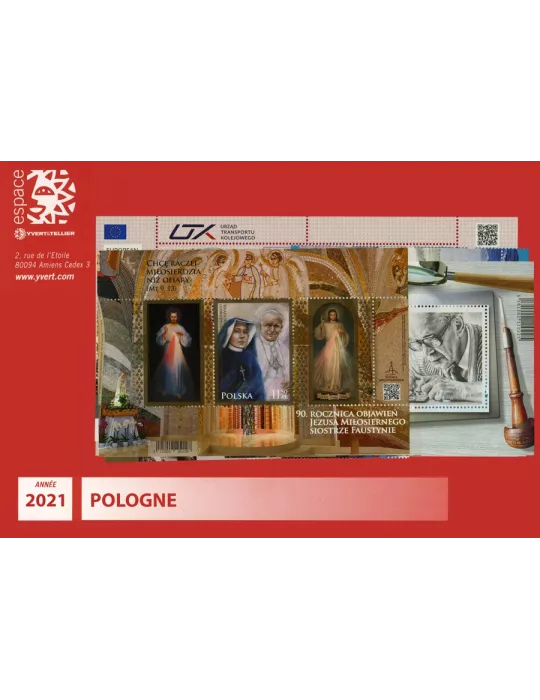 n° 4832/4894 - Timbre POLOGNE Année Complète (2021)