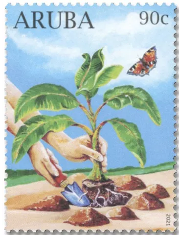 n° 1107/1110 - Timbre ARUBA Poste