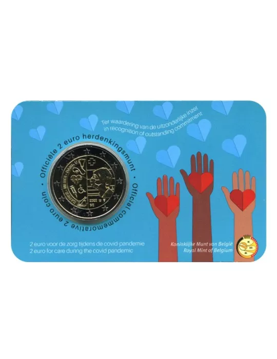 BU : 2 EURO COMMEMORATIVE 2022 : BELGIQUE - MERCI AU PERSONNEL HOSPITALIER (Version flamande)