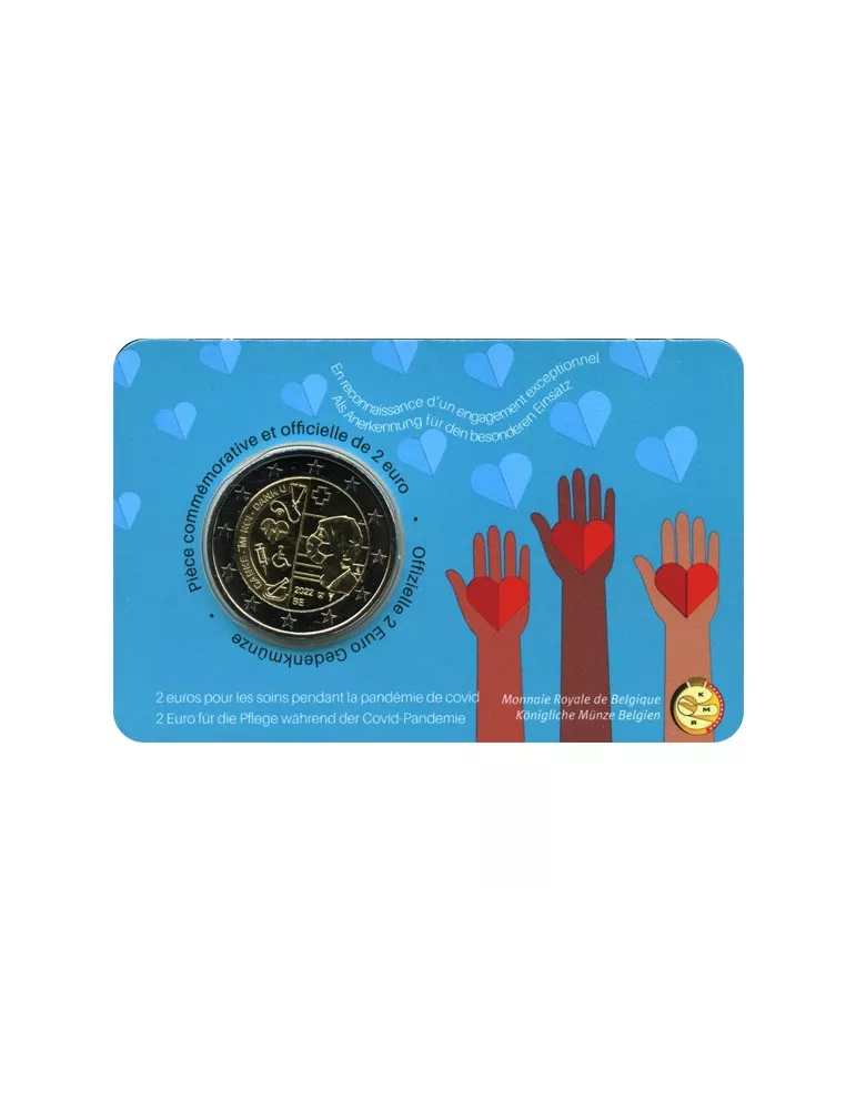 BU : 2 EURO COMMEMORATIVE 2022 : BELGIQUE - MERCI AU PERSONNEL HOSPITALIER (Version francophone)