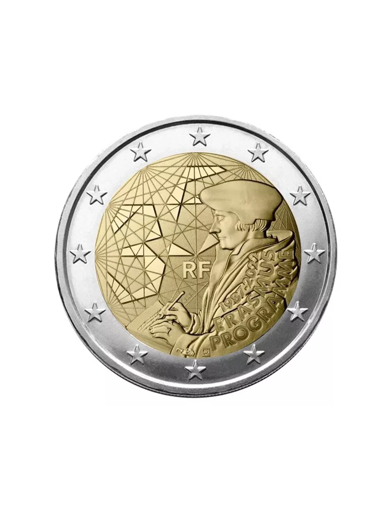 2 EURO COMMEMORATIVE 2022 : FRANCE (35 ans du Programme Erasmus)