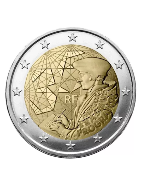 2 EURO COMMEMORATIVE 2022 : FRANCE (35 ans du Programme Erasmus)