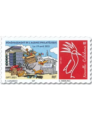 n° 1404B/1404C - Timbre Nelle Calédonie Poste