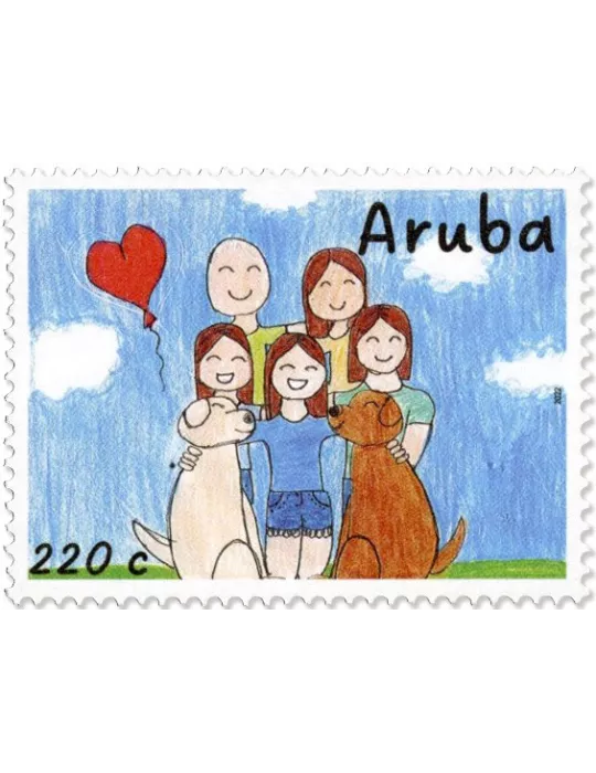 n° 1123/1126 - Timbre ARUBA Poste