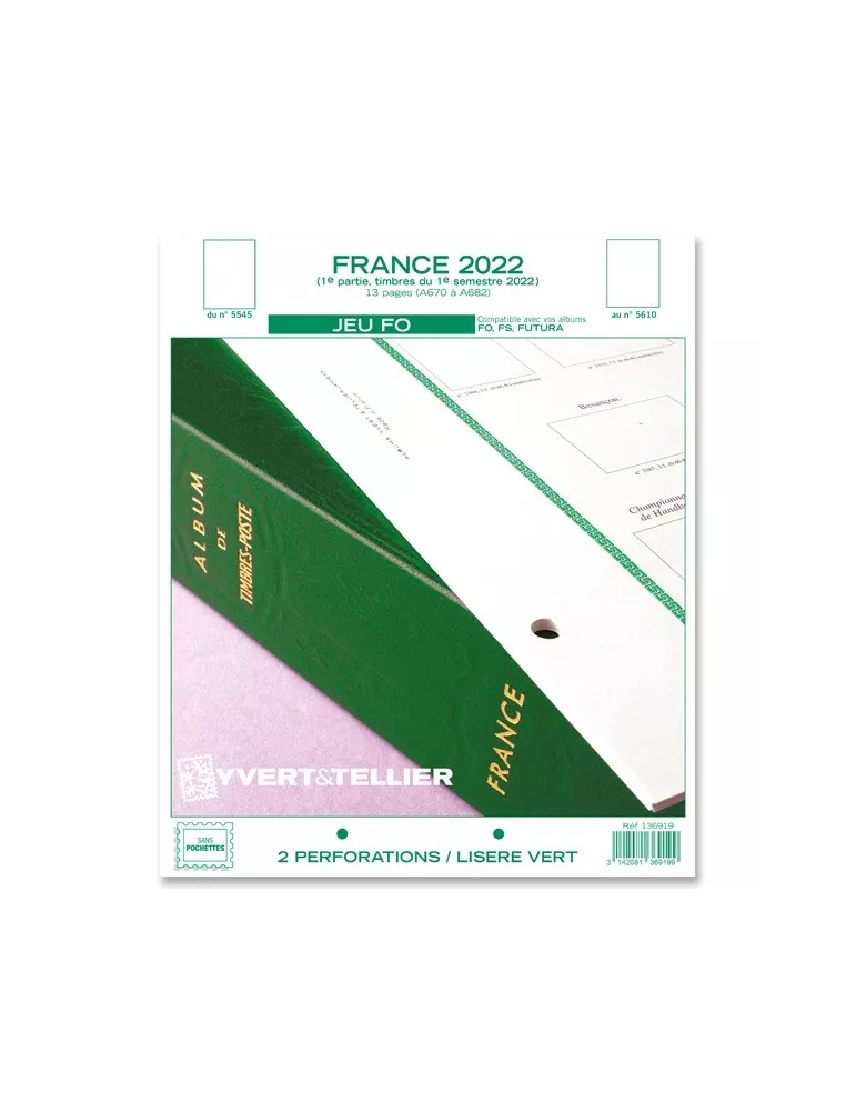 FRANCE FO : 2022 - 1ER SEMESTRE (JEUX SANS POCHETTES)
