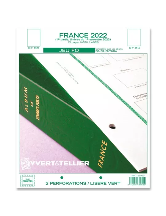 FRANCE FO : 2022 - 1ER SEMESTRE (JEUX SANS POCHETTES)